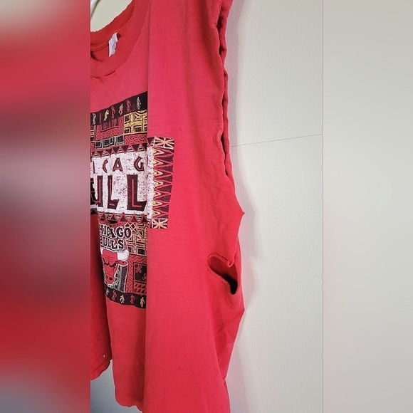 Vintage 90's Chicago Bulls NBA Single Stitch Thrasher T-shirt, Size XL - Picture 2 of 6